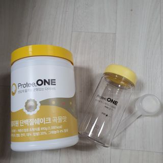 프로티원 단백질쉐이크 곡물맛 2주분 1통+보틀 — 5점을 준 리뷰어가 2021년 3월 올린 사용 사진