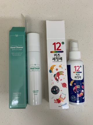 셀바이져 항균 스프레이 핸드워시 + 키즈세정제 SET — 4점을 준 리뷰어가 2021년 3월 올린 사용 사진