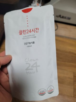 클린24시간 1BOX(5포) + 전용보틀(500ml) — 5점을 준 리뷰어가 2023년 6월 올린 사용 사진