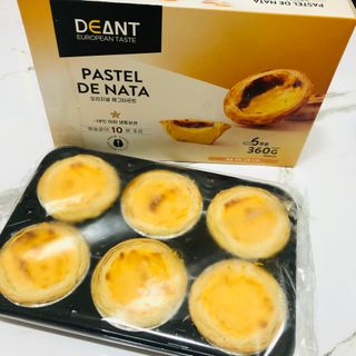 디앙뜨 포르투갈 에그타르트 오리지널 맛+패션후르츠+초콜릿타르트 맛 중 택1 — 5점을 준 리뷰어가 2021년 8월 올린 사용 사진