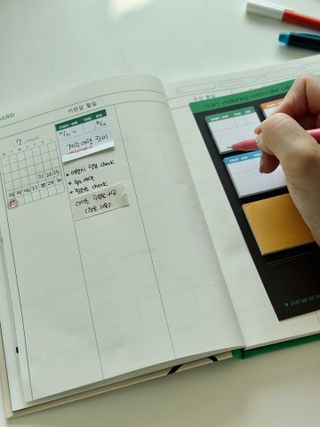 MF[비마이웨이]특허받은 할일카드 플래너, 비마이웨이 세트(만년형) — 5점을 준 리뷰어가 2023년 7월 올린 사용 사진