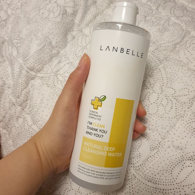 랑벨 내츄럴 딥 클렌징 워터 500ml 리뷰 사진