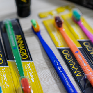 [지오클린] 안나지오 구취케어  기능성 치약 칫솔 세트 (칫솔 5 개+치약 100g 1 개 ) — 5점을 준 리뷰어가 2022년 7월 올린 사용 사진