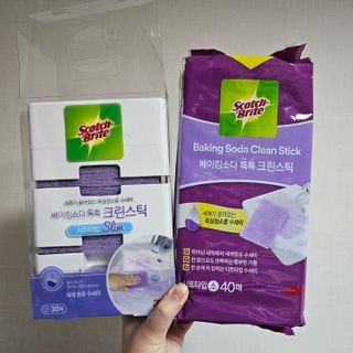 3M 스카치브라이트 크린스틱 베이킹소다 시트타입 70매 + 디스펜서 증정 — 5점을 준 리뷰어가 2023년 9월 올린 사용 사진