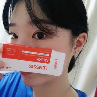 렌시스 LENSSIS [ 렌시스 ] 데일리 소프트한 색감렌즈 ＃밀키시리즈 1개월용 ｜ 3컬러 중 택1 ｜ — 4점을 준 리뷰어가 2021년 6월 올린 사용 사진