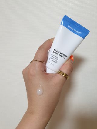 더마포레스트 모이스처라이징 아쿠아크림 / 수분크림 히알루론산 펩타이드 보습 미백 주름개선 — 5점을 준 리뷰어가 2021년 6월 올린 사용 사진