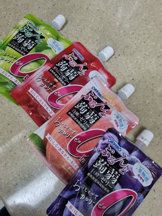 ORIHIRO 오리히로 곤약젤리 제로칼로리 130g 4종 4팩(맛별로 1팩씩) — 4점을 준 리뷰어가 2023년 1월 올린 사용 사진