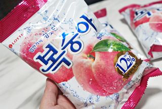 청포도캔디 복숭아캔디 — 5점을 준 리뷰어가 2022년 11월 올린 사용 사진