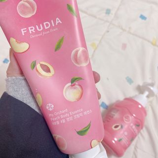 [후르디아] 복숭아 바디워시+바디에센스 세트 — 5점을 준 리뷰어가 2021년 3월 올린 사용 사진