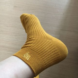 [사이즈가 있는 양말 필로이] 남/여 골지 발목 양말 4족 세트 남【S, M, L, XL】여【S, M, L】_컬러 랜덤 — 5점을 준 리뷰어가 2022년 6월 올린 사용 사진