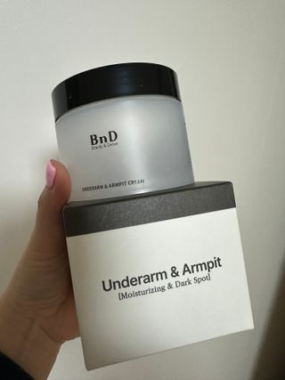 비엔디 프리용[한/영]BnD 바디 미백 겨드랑이 크림 — 5점을 준 리뷰어가 2024년 11월 올린 사용 사진