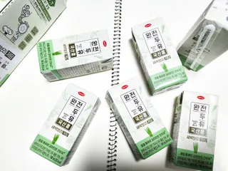 완전두유 국산콩 저당 3종 — 4점을 준 리뷰어가 2022년 10월 올린 사용 사진