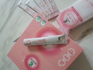 [모마네] 이너뷰티 히알루론산 비오틴 코큐텐 저분자피쉬콜라겐 - 3 g 30포 ★석류맛 — 5점을 준 리뷰어가 2021년 12월 올린 사용 사진
