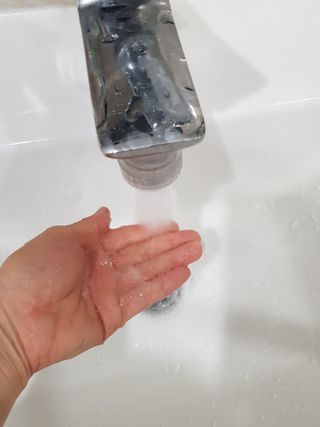 디어미어 맥주효모 샴푸 500ml — 5점을 준 리뷰어가 2022년 8월 올린 사용 사진