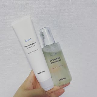 화이트리 비움 약산성 클렌징젤 ,마일드 필링젤 세트 — 5점을 준 리뷰어가 2021년 1월 올린 사용 사진