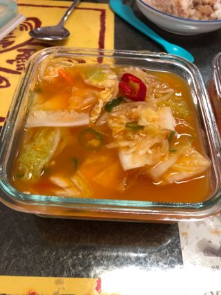 셰프애찬 단호박 백김치 1kg — 5점을 준 리뷰어가 2022년 10월 올린 사용 사진