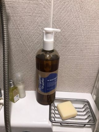 와프랩 운동하는 여성을 위한 더블유 미세먼지 세정 천연유래 약산성 바디워시 — 5점을 준 리뷰어가 2022년 3월 올린 사용 사진