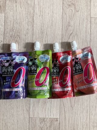 ORIHIRO 오리히로 곤약젤리 제로칼로리 130g 4종 4팩(맛별로 1팩씩) — 5점을 준 리뷰어가 2023년 1월 올린 사용 사진