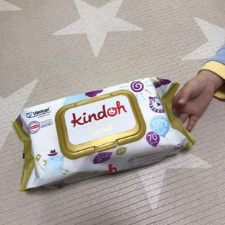 킨도 아기 물티슈 골드 일반형 — 5점을 준 리뷰어가 2021년 4월 올린 사용 사진