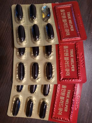 트루헬퍼 홀인원 블러드큐어 혈행+혈압+콜레스테롤 한번에 1박스 1개월 — 5점을 준 리뷰어가 2023년 2월 올린 사용 사진