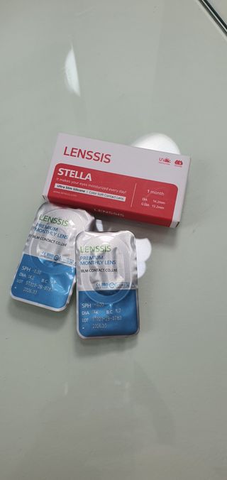 렌시스 LENSSIS [ 렌시스 ] 수채화 색감의 맑은 렌즈 ＃스텔라시리즈  1개월용 ｜ 2컬러 중 택1 ｜ — 4점을 준 리뷰어가 2021년 6월 올린 사용 사진
