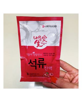 서울약사신협_내몸애생발란스석류_70ml x 30포 — 5점을 준 리뷰어가 2021년 4월 올린 사용 사진
