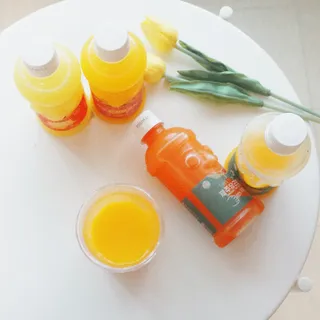 탐라원 제주의 맛, 몬딱주스 4종세트 - 한라봉몬딱주스, 천혜향몬딱주스, 청귤에이드, 당근몬딱주스 — 5점을 준 리뷰어가 2021년 9월 올린 사용 사진