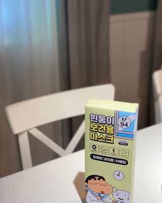 [숨그림] 3D 입체형, 짱구, 무직타이거, 빨강머리앤 우리아이 그리고 내가 쓰는 믿을수있는 케릭터 마스크 — 5점을 준 리뷰어가 2021년 9월 올린 사용 사진