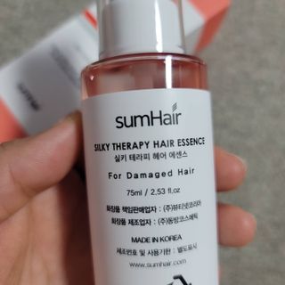 썸헤어 / SUMHAIR 썸헤어 실키 테라피 헤어 에센스 — 3점을 준 리뷰어가 2021년 7월 올린 사용 사진