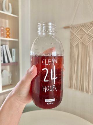 클린24시간 1BOX(5포) + 전용보틀(500ml) — 5점을 준 리뷰어가 2023년 4월 올린 사용 사진