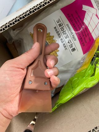 [신흥산업] 붙이는 벽돌 황토 파벽돌 230mm 45장,  욕실 인테리어 실내장식 셀프인테리어 — 3.5점을 준 리뷰어가 2023년 5월 올린 사용 사진