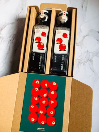 [바이윙클] 페르시아 유기농 석류 착즙주스 750ml 2병 + 선물박스 세트 — 5점을 준 리뷰어가 2022년 2월 올린 사용 사진