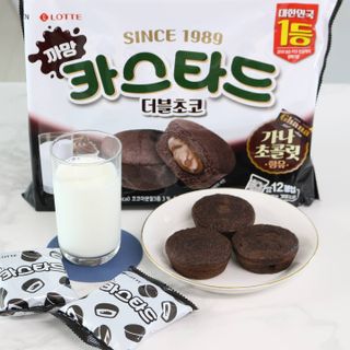 롯데제과 까망카스타드 더블초코 — 5점을 준 리뷰어가 2021년 5월 올린 사용 사진