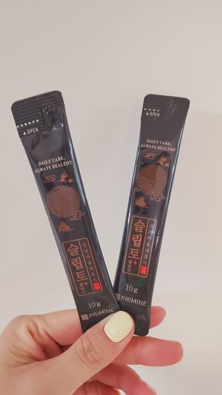 프리마인 자체 기업부설 연구소에서 찾아낸 건강한 수면의 비밀.  슬립토 플러스 30포 — 5점을 준 리뷰어가 2022년 4월 올린 사용 사진