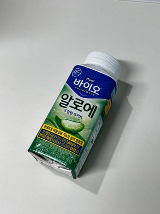 LIVE 매일바이오 알로에 드링킹 요거트 — 5점을 준 리뷰어가 2022년 4월 올린 사용 사진
