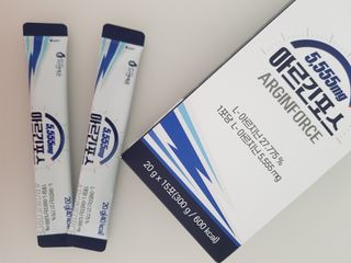 자연에온 아르긴포스 L-아르기닌 5555mg 스틱 15개입 1박스 — 5점을 준 리뷰어가 2021년 4월 올린 사용 사진