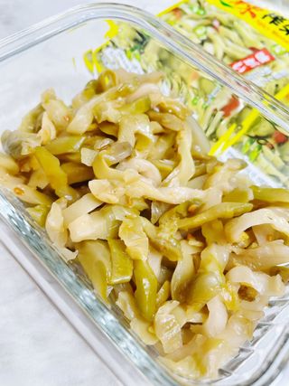 루시델리 야미하우스 홍콩 스파이시 프리미엄 짜사이 무침 500g — 5점을 준 리뷰어가 2024년 6월 올린 사용 사진