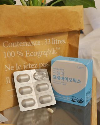 [지셀라] 프로바이오틱스 100억 유산균 보장 (1개월분 / 350mg X 30캡슐) — 5점을 준 리뷰어가 2023년 4월 올린 사용 사진