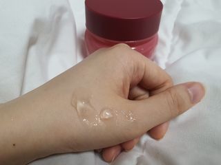 SOONWITH 바이오 수퍼 아쿠아 하이드로 젤 크림 — 5점을 준 리뷰어가 2021년 5월 올린 사용 사진