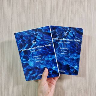 체르엠 그린 케비어 더블워터 마스크팩 5매입  2팩 — 3점을 준 리뷰어가 2021년 10월 올린 사용 사진