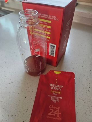 클린24시간 레드박스 1BOX(5포) + 전용보틀(500ml) — 5점을 준 리뷰어가 2024년 3월 올린 사용 사진