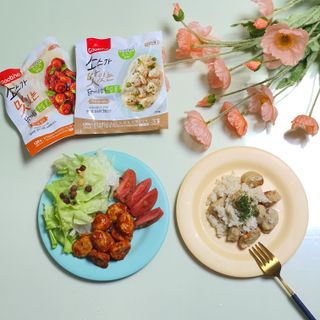 굽네몰 [굽네] 소스가 맛있는 닭가슴살 한입 볼 2종 — 5점을 준 리뷰어가 2021년 3월 올린 사용 사진