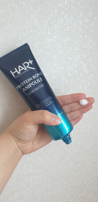 헤어플러스 단백질탈모샴푸 500ml+단백질본드앰플 145ml — 5점을 준 리뷰어가 2021년 4월 올린 사용 사진