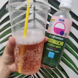 더그레잇티 콤부차 [매일유업] 더그레잇티 44kcal 콤부차 300ml *12개입 (오리지널 6개+베리리치 6개) — 5점을 준 리뷰어가 2023년 7월 올린 사용 사진