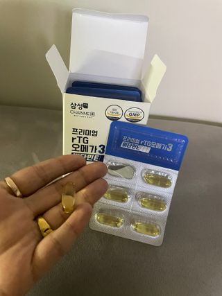 체인미 프리미엄 rTG 오메가3 비타민E 850mg x 30캡슐 — 5점을 준 리뷰어가 2021년 12월 올린 사용 사진