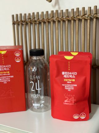 클린24시간 레드박스 1BOX(5포) + 전용보틀(500ml) — 5점을 준 리뷰어가 2024년 3월 올린 사용 사진