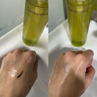 스킨큐어 산다화 순한 클렌징 동백 오일 200ml — 5점을 준 리뷰어가 2023년 3월 올린 사용 사진