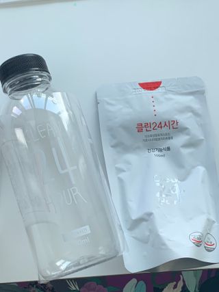 클린24시간 1BOX(5포) + 전용보틀(500ml) — 5점을 준 리뷰어가 2022년 9월 올린 사용 사진