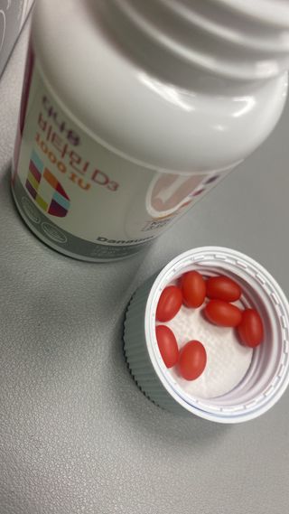 다나음 츄어블 비타민D 1000IU (130ml x 60캡슐) — 5점을 준 리뷰어가 2023년 3월 올린 사용 사진