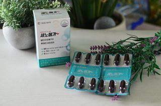 [대웅제약] 혈행, 눈,뼈건강, 알티지오메가3 세노메가 루테인 — 5점을 준 리뷰어가 2021년 8월 올린 사용 사진